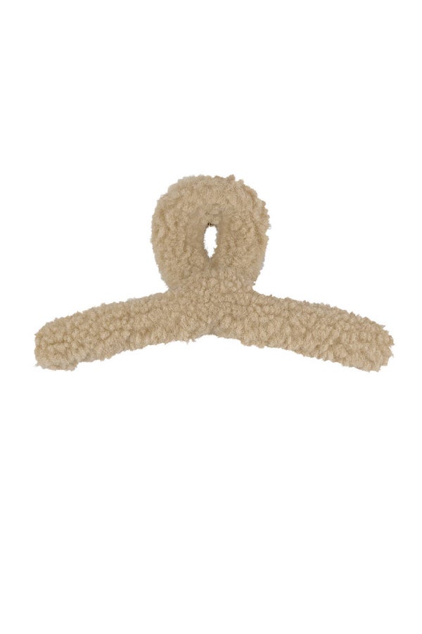 Haarknip Teddy beige