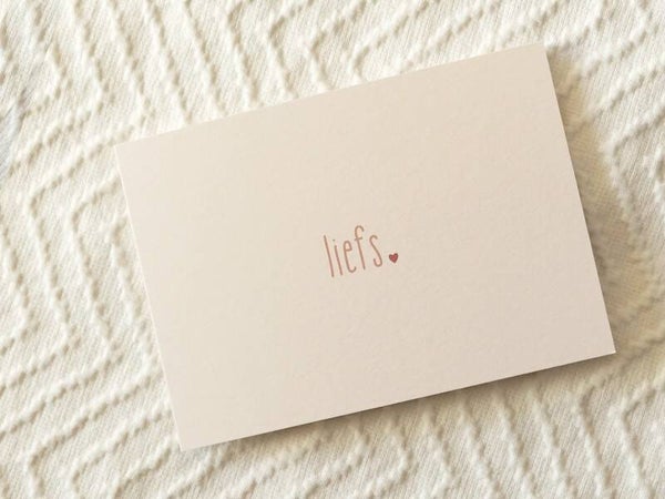 Wenskaart liefs
