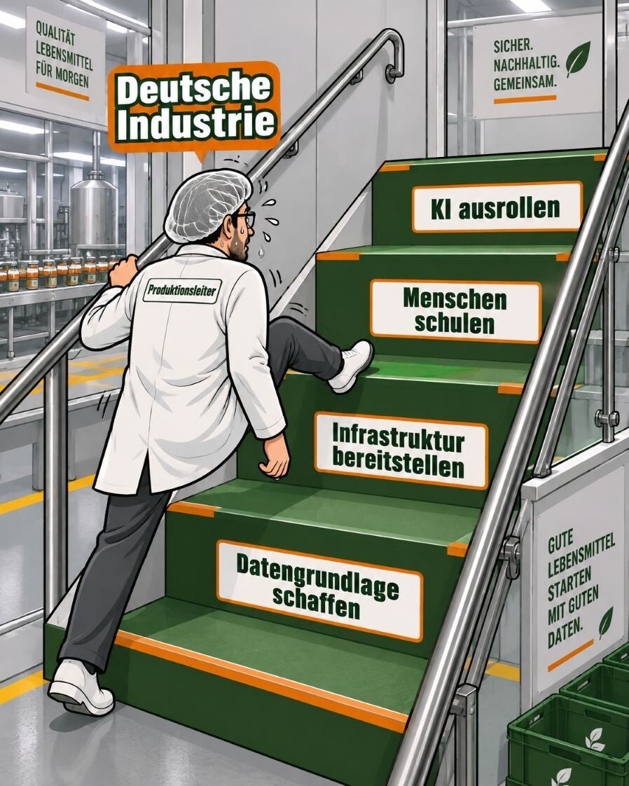Infografik Comic Pilotplanung KI