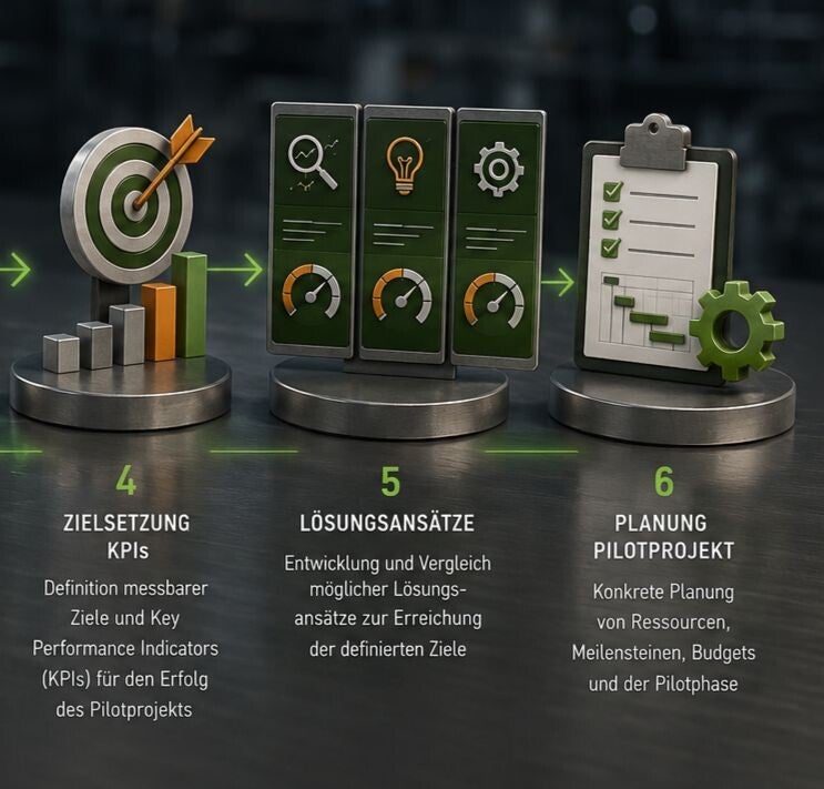 FoodTechFuture / Prozess Entwicklung Entscheidungsgrundlage Pilotprojekt Lebensmittelbranche