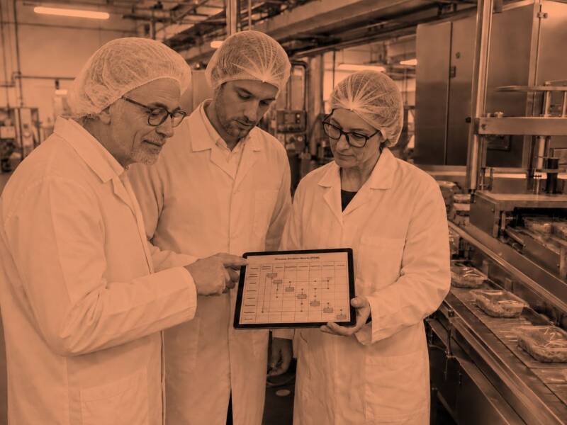 Demo Prozess Struktur Matrix Planung Pilotprjekt Lebensmittelproduktion