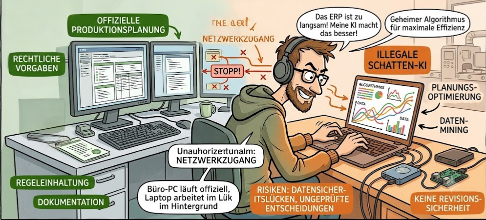 Schatten KI in der Produktionsplanung von Lebensmitteln