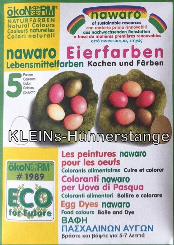 Eierfarben 5 Stück - Natur Lebensmittelfarben