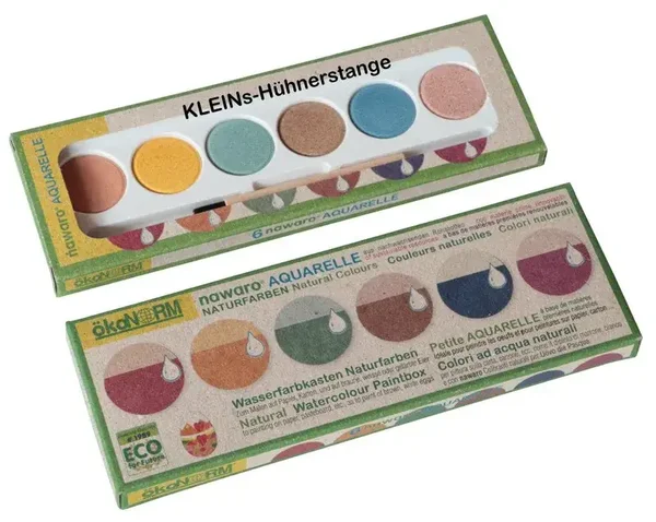 Farbkasten mit Farbtabletten - 6 Farben