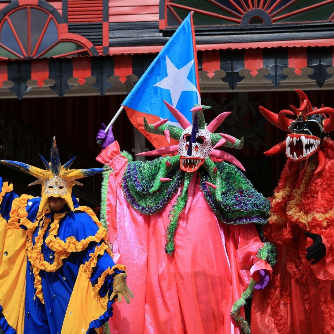 Vibrant Festival Costumes in Puerto Rico