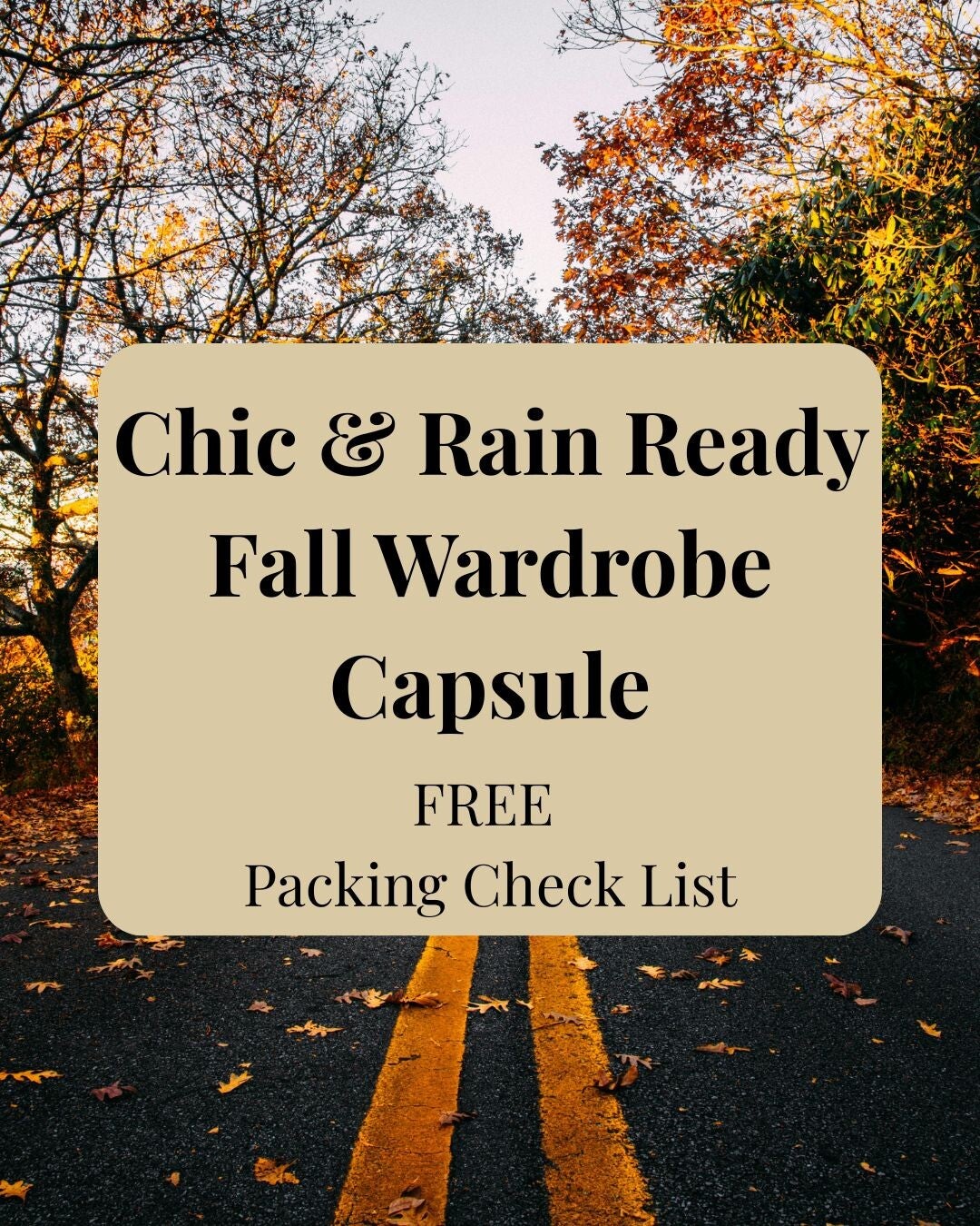 Chic & Rain-Ready Wardrobe Capsule