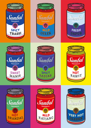 Ansichtkaart Indozijn Sambal