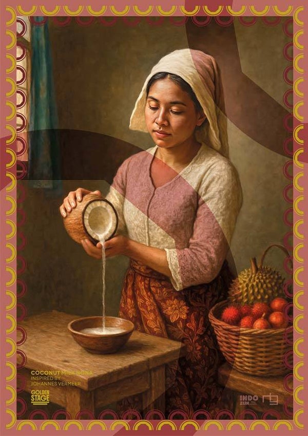 Poster Golden Stage - Coconut Milk Maid