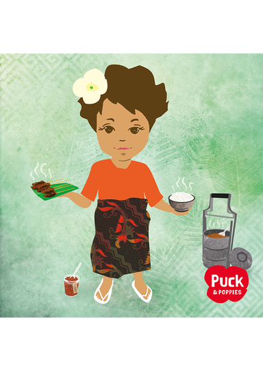 Wenskaart Puck Selamat Makan