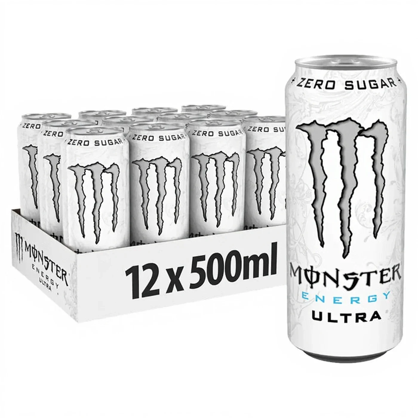 Monster Energy Ultra White 12x 500 ml)