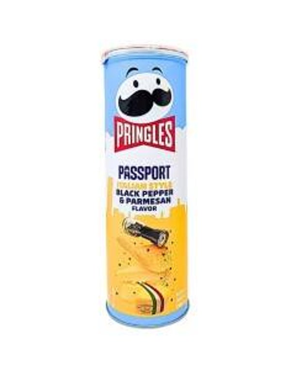 Pringles Passport Italian Style Black Pepper & Parmesan 110g Limited Edition