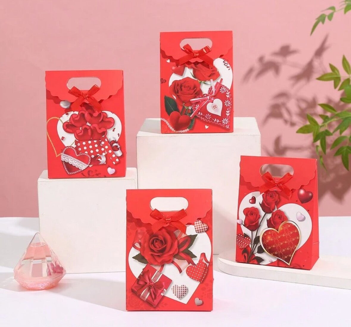 Zakjes valentijn 12 stuks