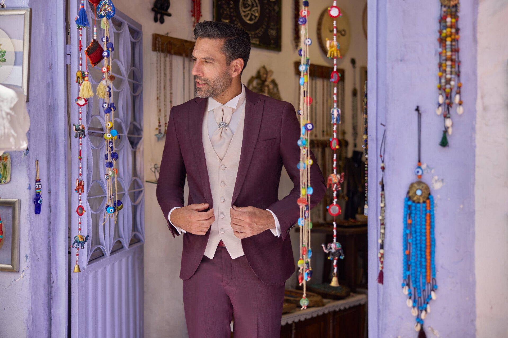 Costume Malibu Lie de vin