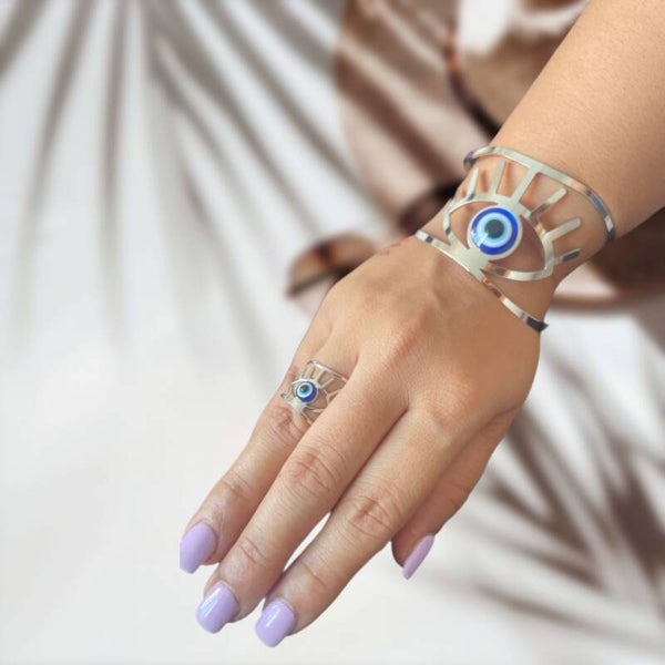 Pulsera ojo turco ajustable