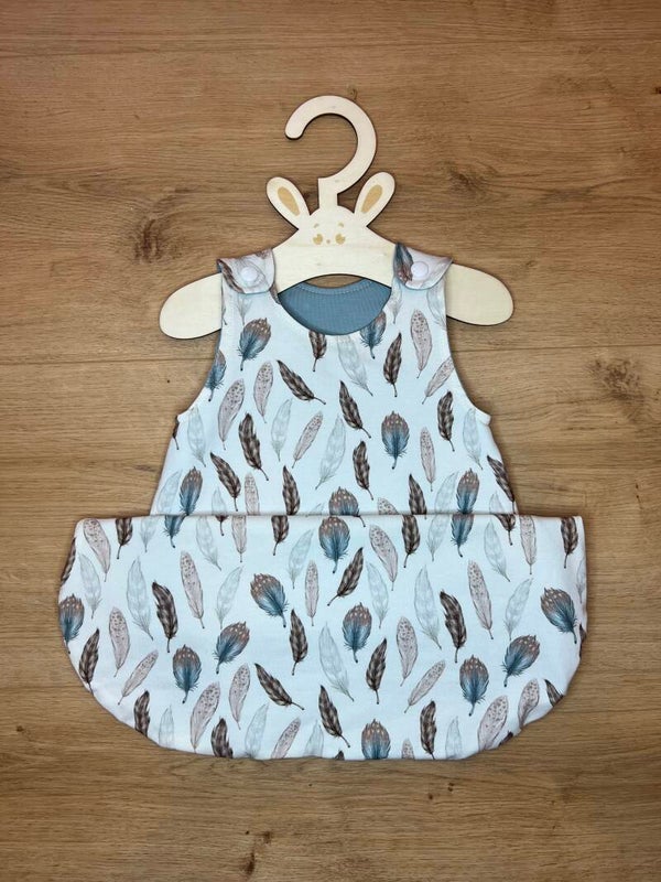 Schlafsack Federn Meergrün