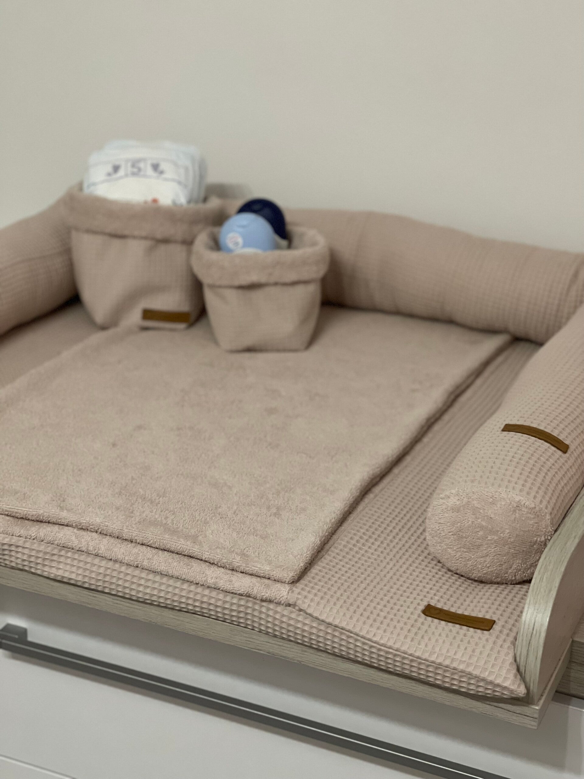 Wickelauflage uni Hellbeige