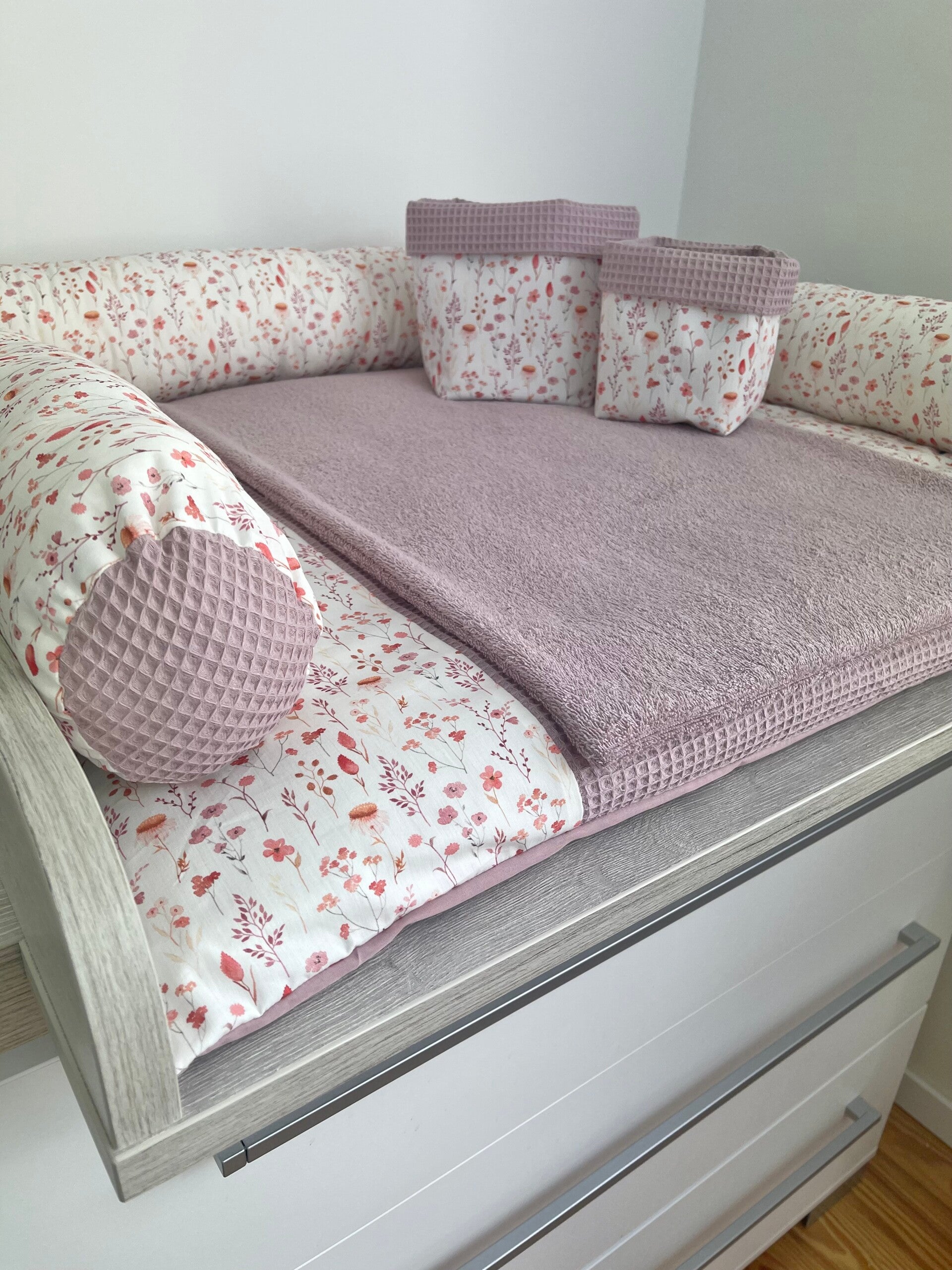 Wickelauflage Gänseblume altrosa