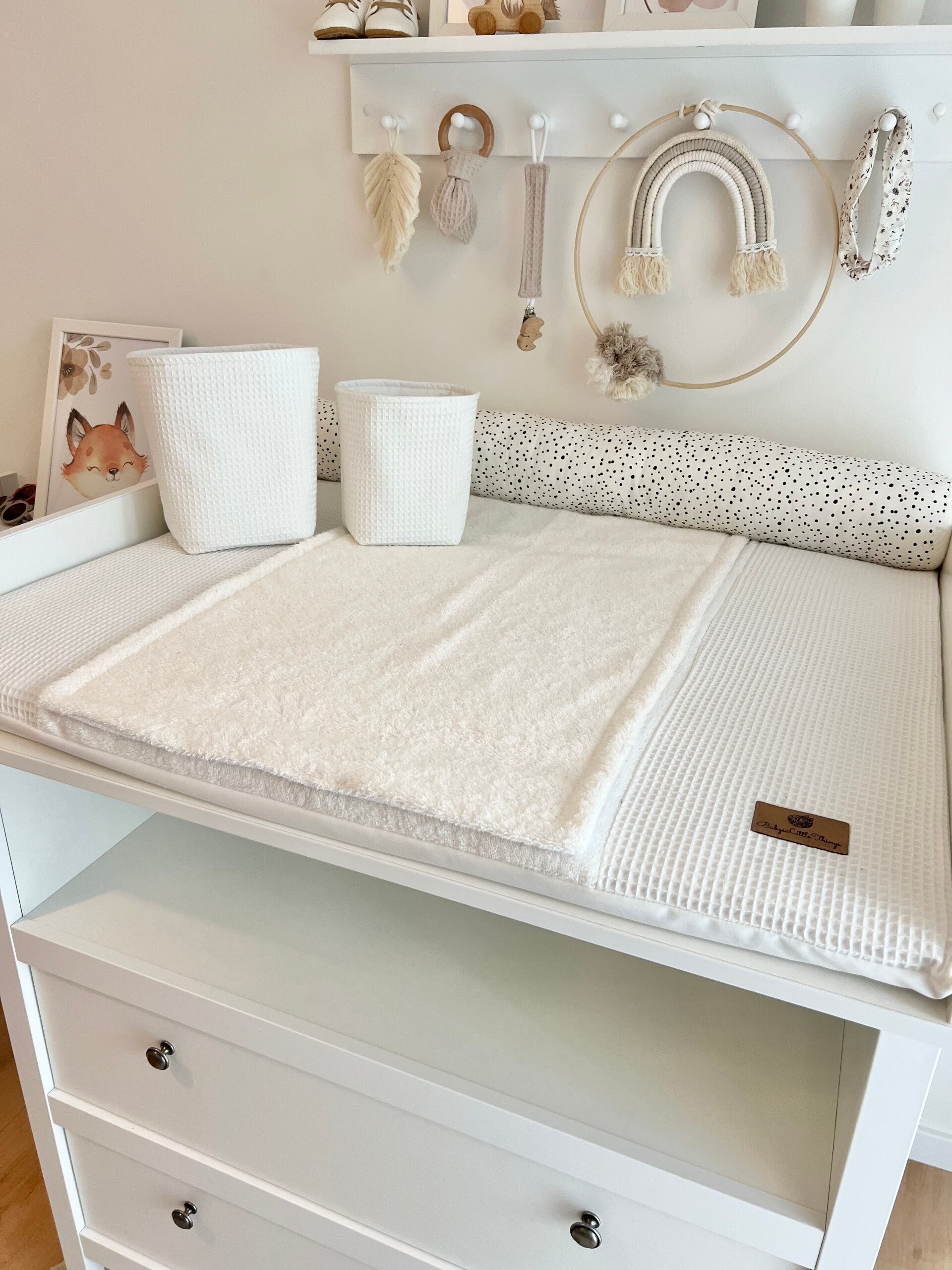 Wickelauflage Uni Ecru