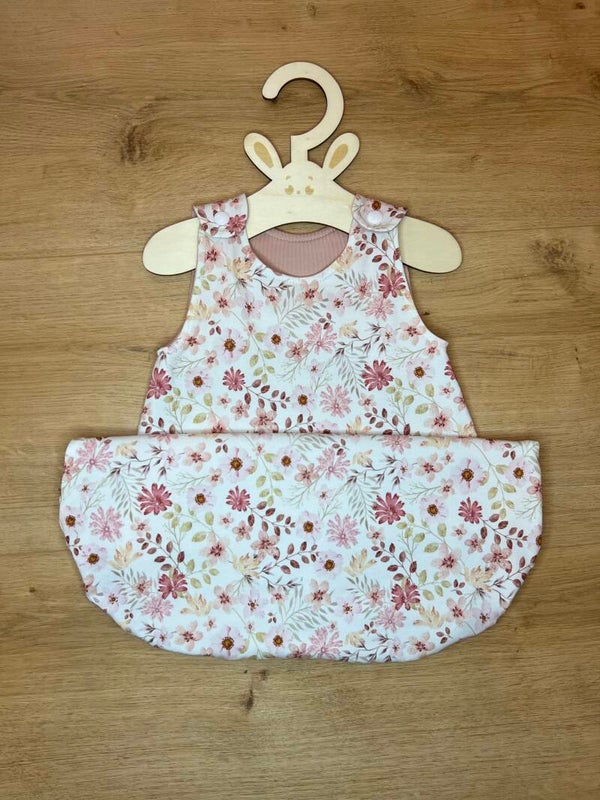 Schlafsack Sommerblumen altrosa