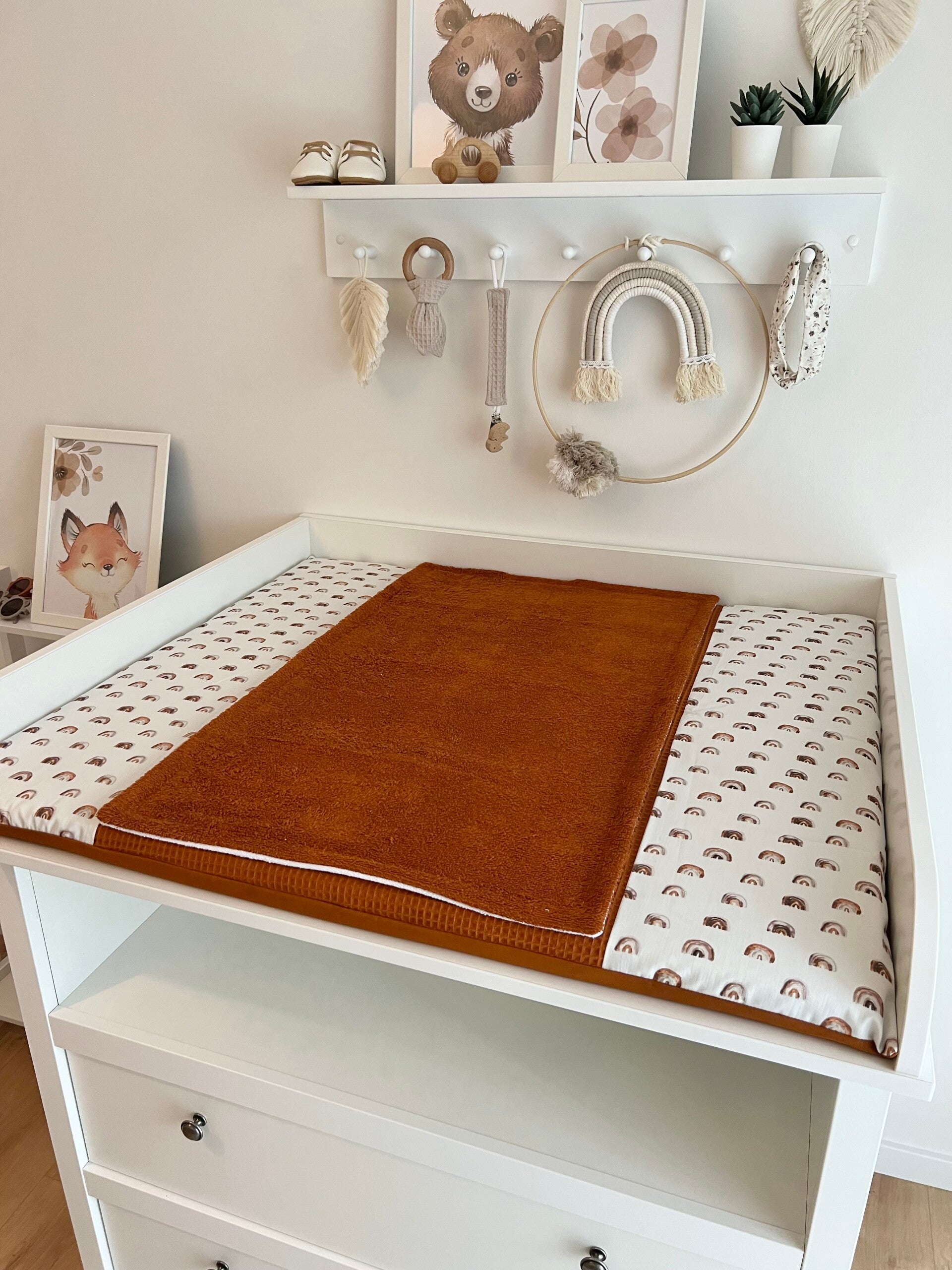 Wickelauflage Regenbogen Rost