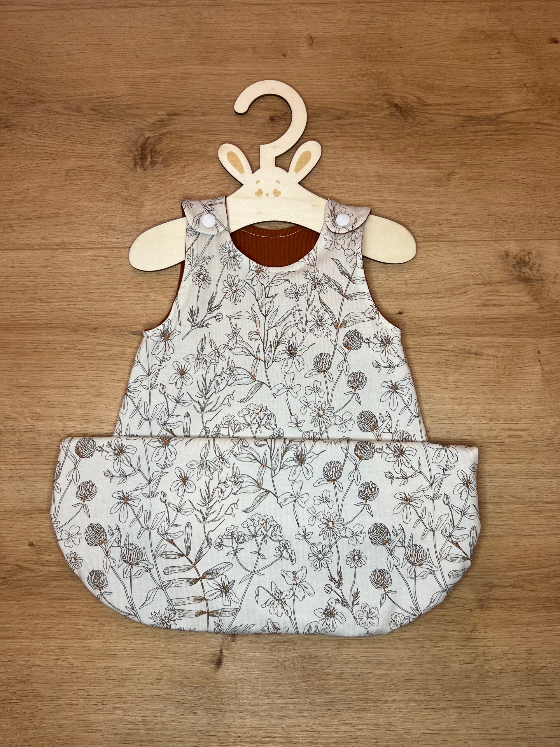 Schlafsack Blumengarten Rost