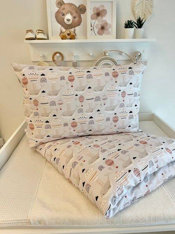 Sale Bettwäsche Fliegender Wal hellbeige