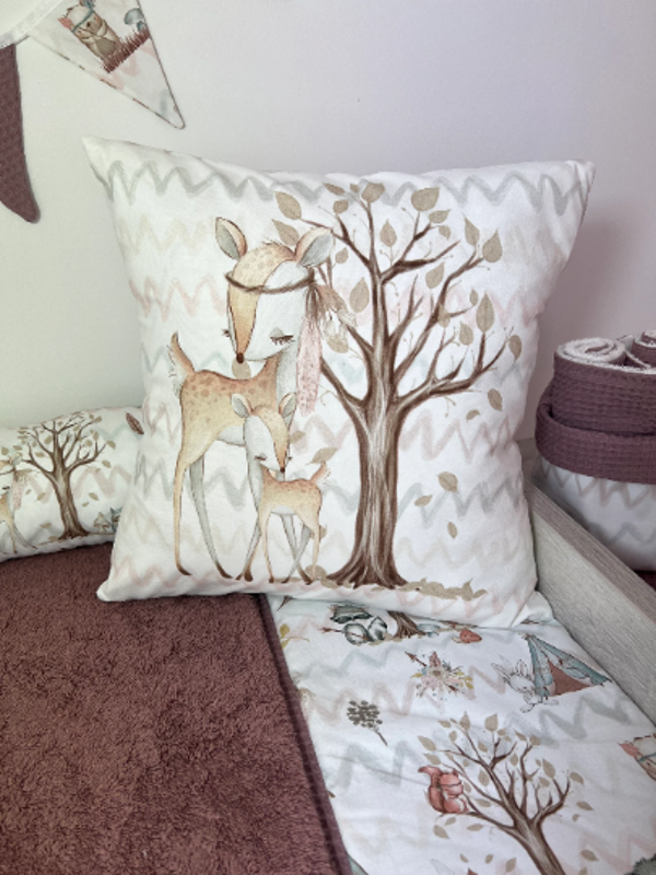 Kissen Waldfreunde Reh mit Baby