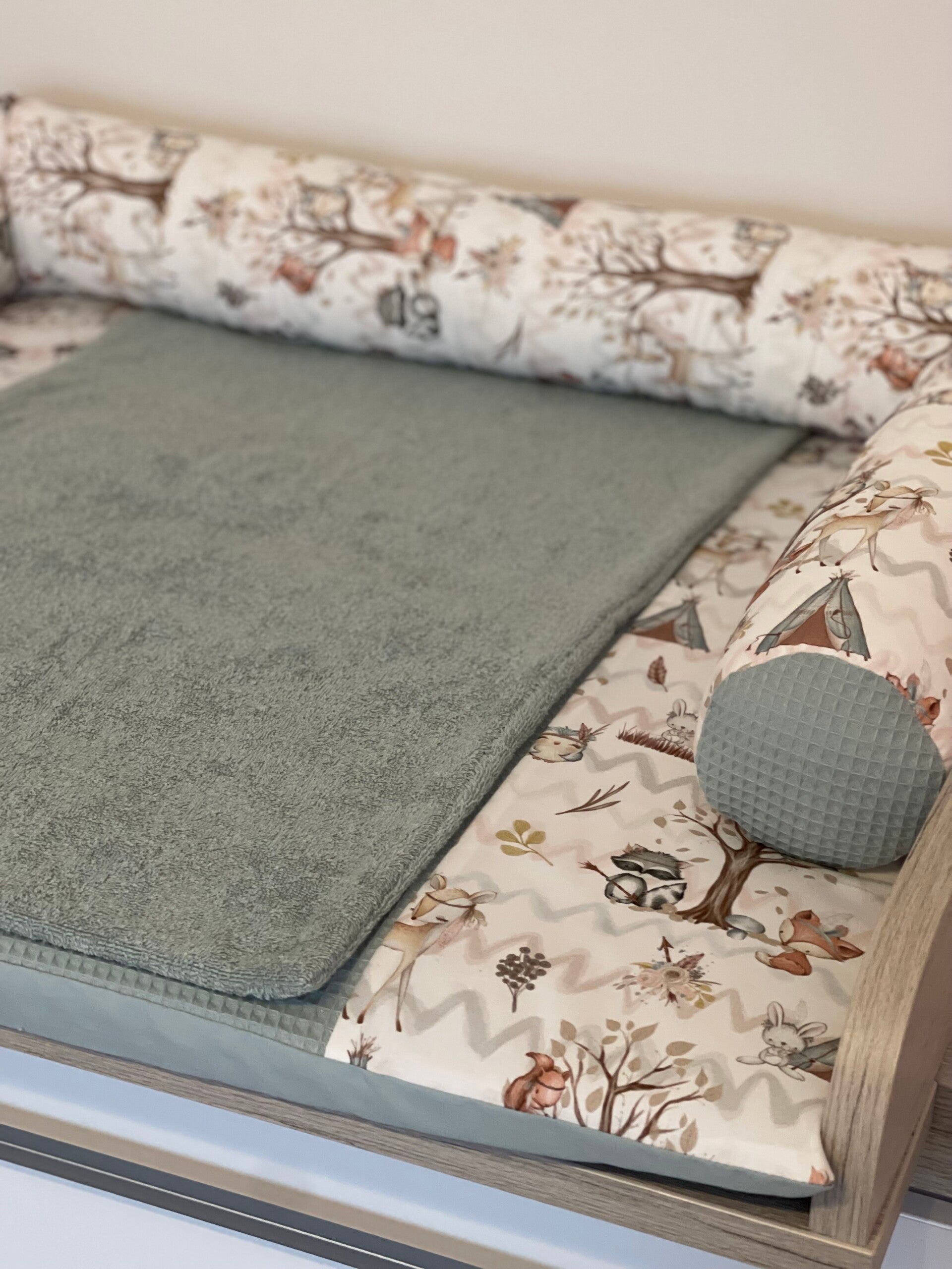 Wickelauflage Waldfreunde Meergrün