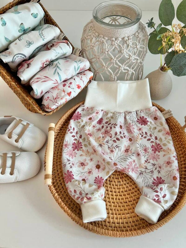 Pumphose Rosa Blumen