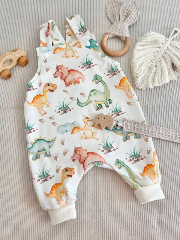 Latzhose mitwachsend Dinos