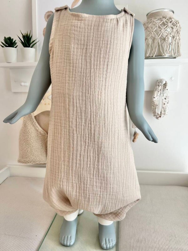 Schlafsack mit Füßen aus Musseline