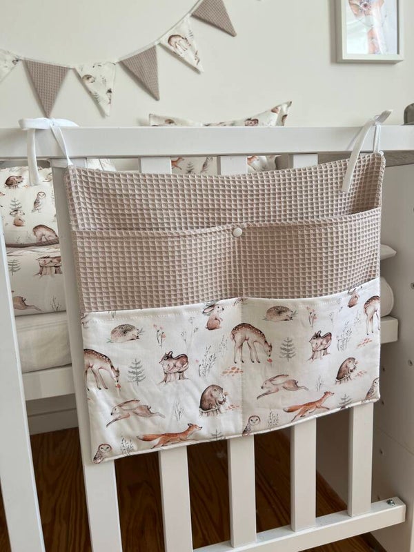 Bettutensilo Waldtiere Hellbeige