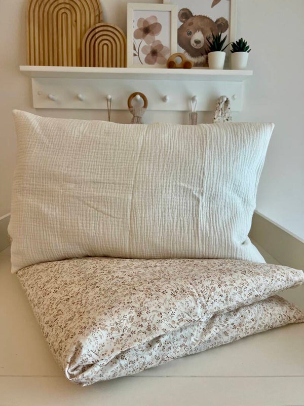 Sale Bettwäsche Blumenwunder Ecru hellbeige