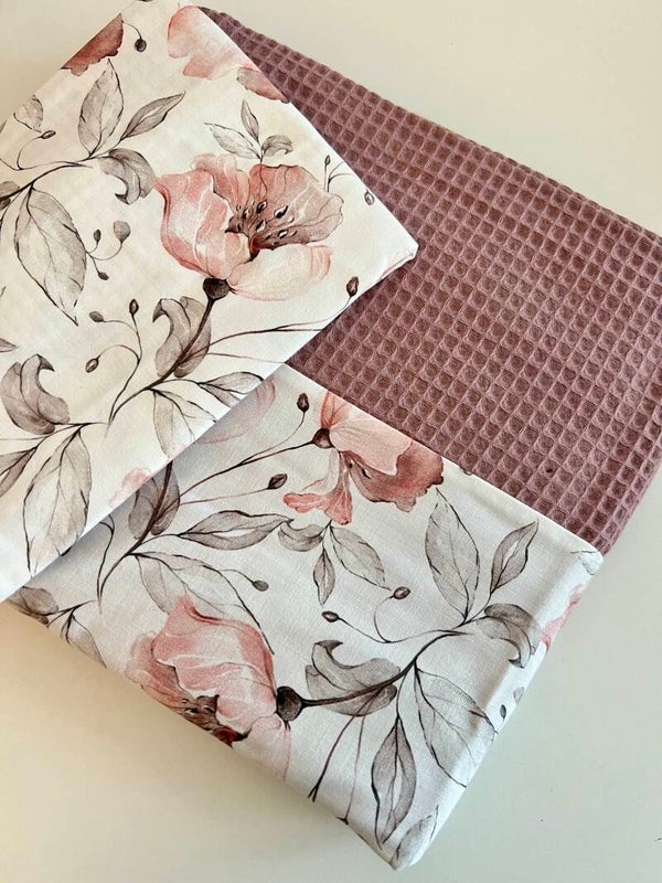 Sale BettwäscheFrühlingsblumen Altmauve