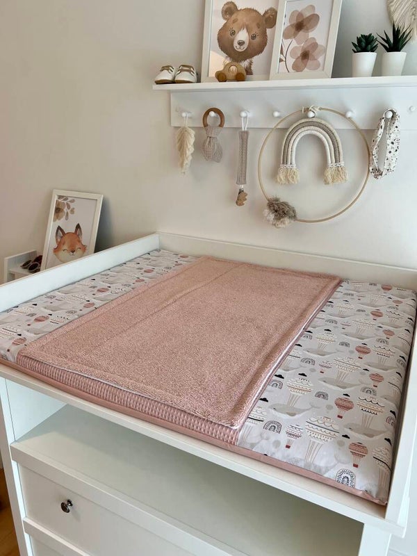 Sale Wickelauflage fliegender Wal beide/nuderosa mit Frotteeauflage 85x75cm ohne Zubehör