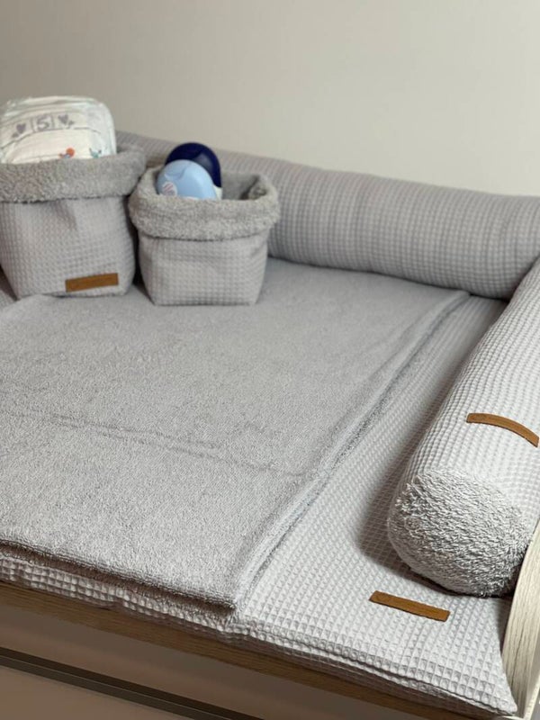 Sale Wickelauflage uni hellgrau 85x75cm mit Frotteeauflage ohne Zubehör