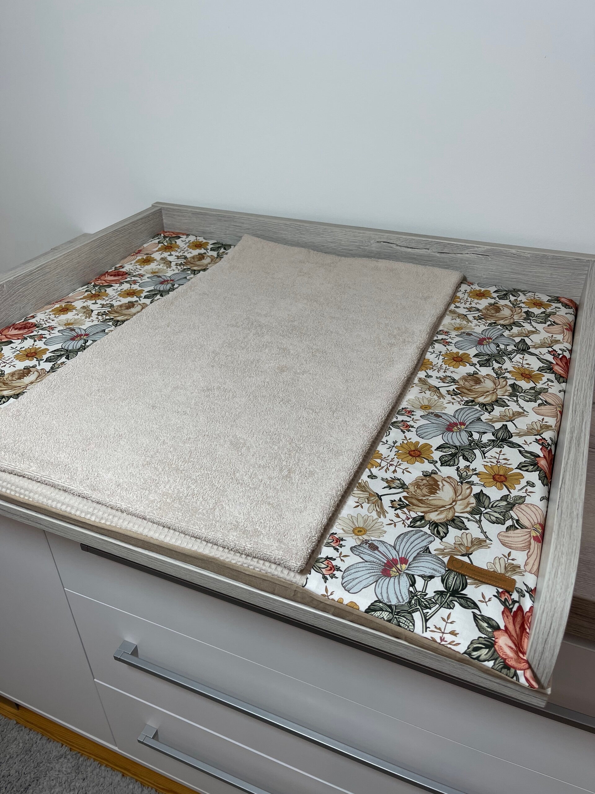 Wickelauflage Retro Garden Hellbeige