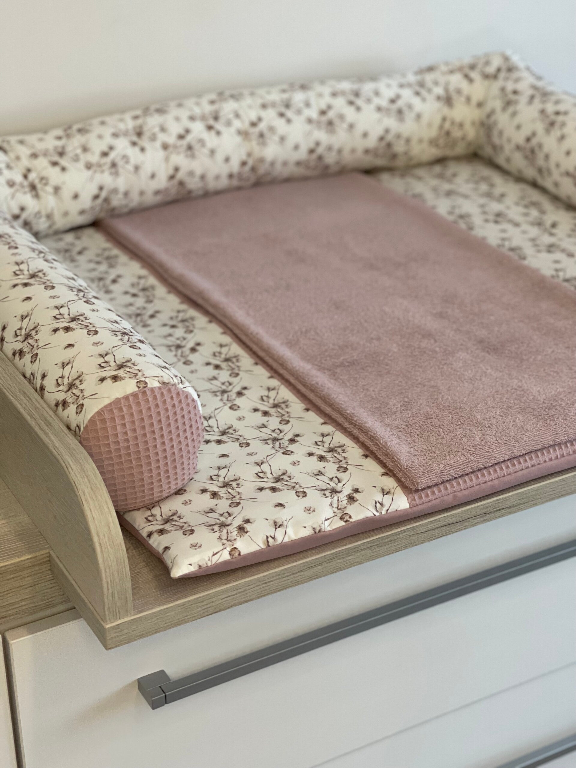 Wickelauflage Baumwolle altrosa