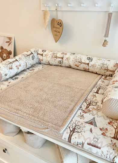 Wickelauflage Waldfreunde Hellbeige