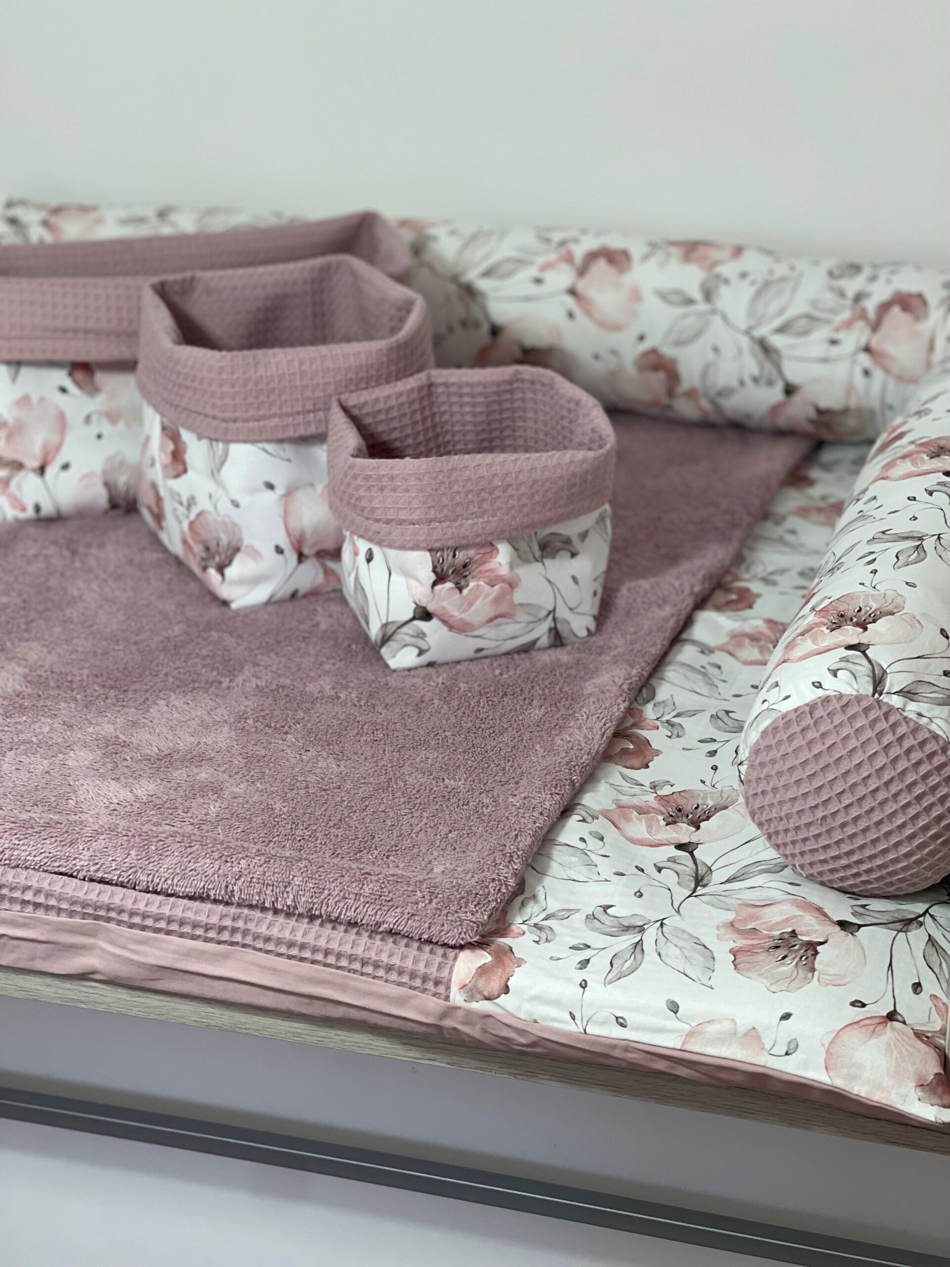 Wickelauflage frühlingsblumen altrosa