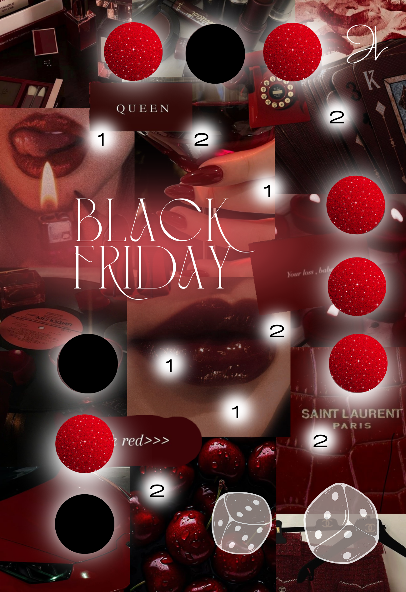 Black Friday gelochte Challenge A6 Adventskalender Türchen Nr. 3