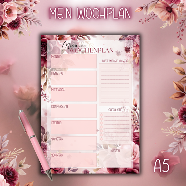 Mein Wochenplan A5