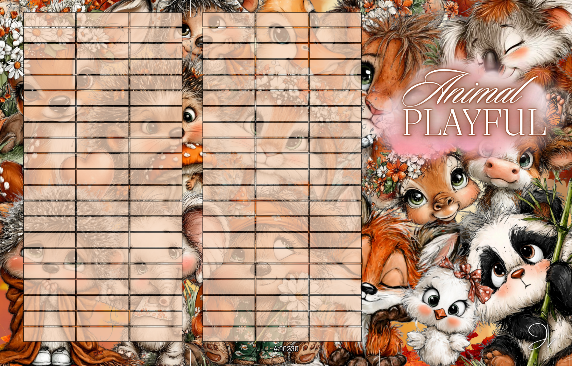 Animal Playful 3er Klappkarte Adventskalender Türchen Nr. 22