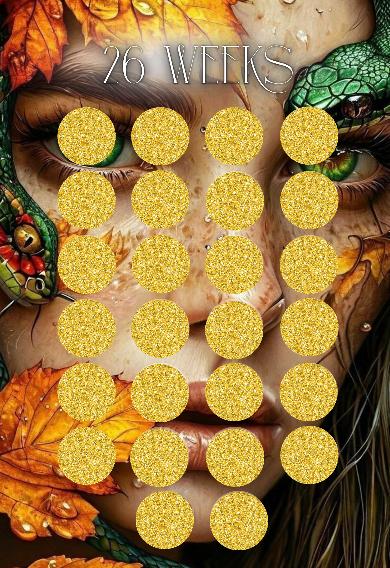 26 Weeks gelochte Challenge A6 Adventskalender Türchen Nr. 18