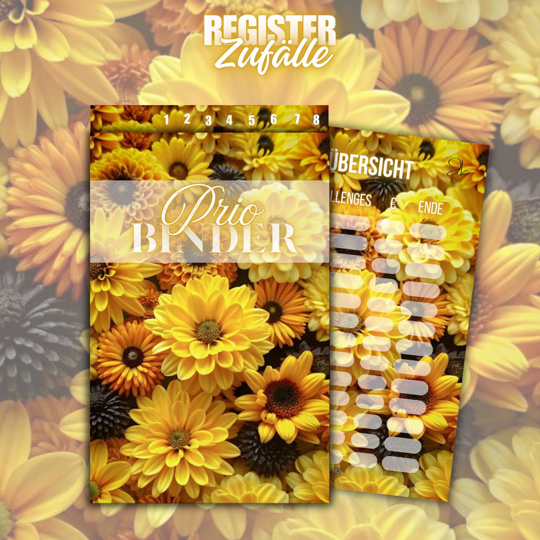 Register "Prio Binder" 6er o. 8er in A6