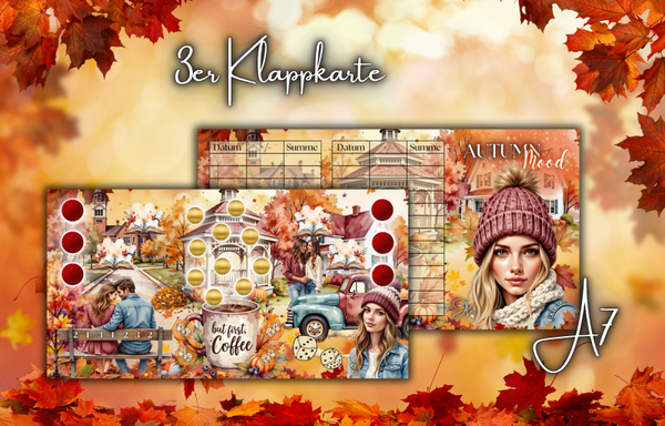 3er Klappkarte ,,Autumn Mood'' A7