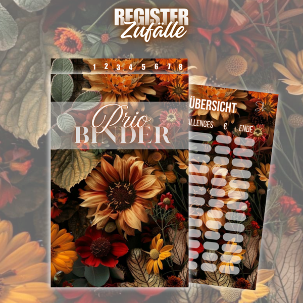 Register "Prio Binder" 6er o. 8er in A6