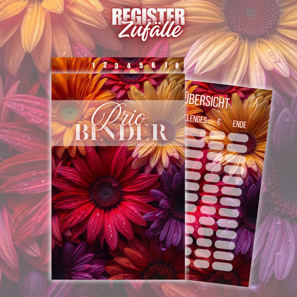 Register "Prio Binder" 6er o. 8er in A6