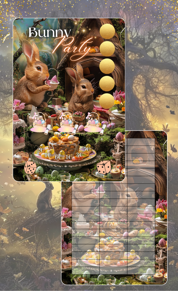 Gelochte Challenge ''Bunny Party''  A6