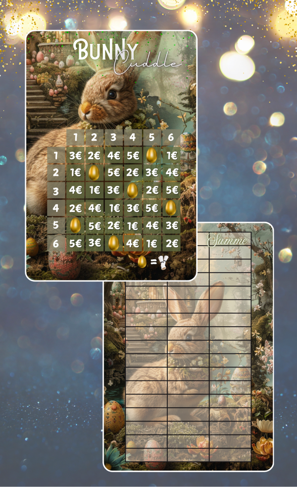 Gelochte Challenge ''Bunny Cuddle''  A6